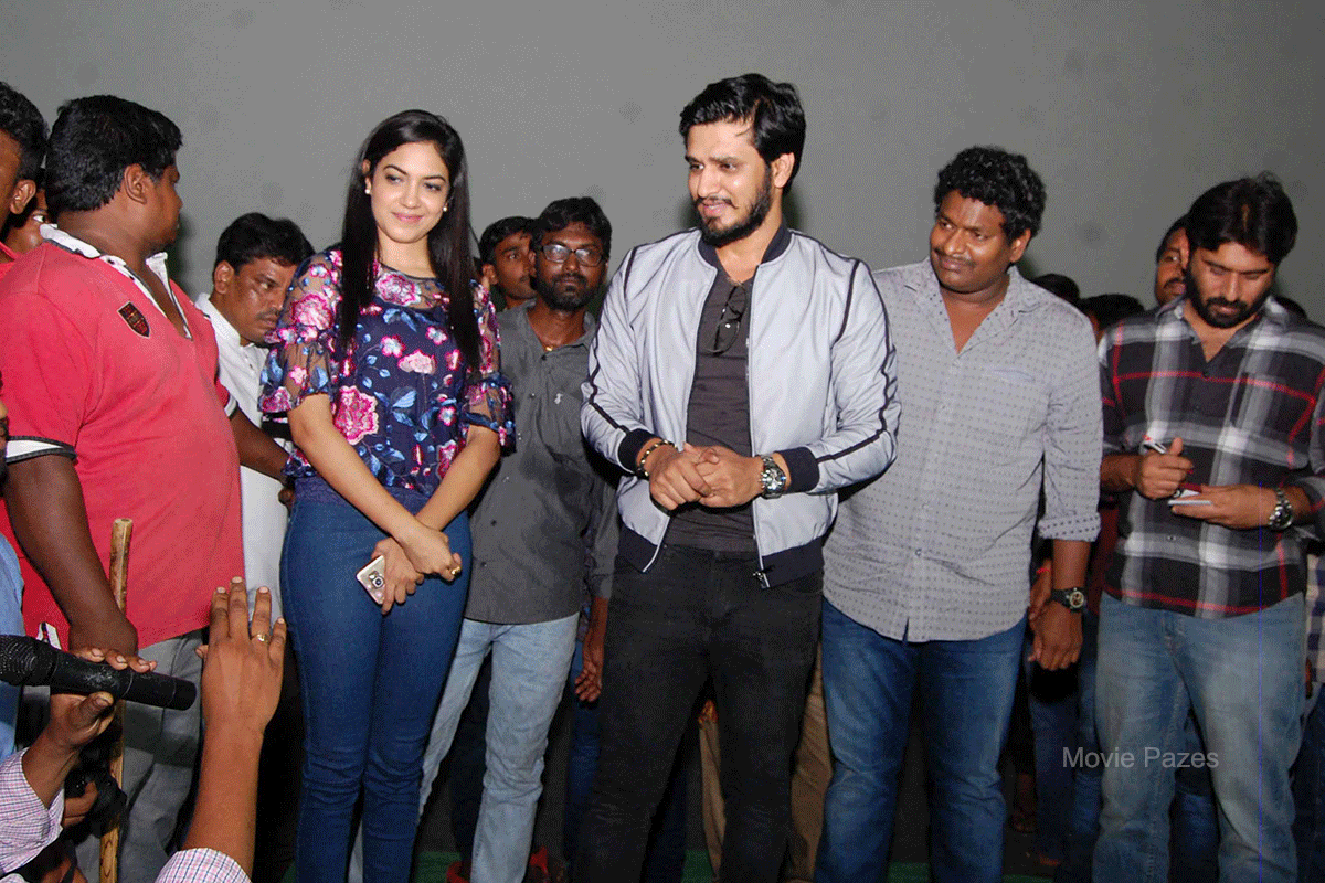 keshava Team At Sandhya Theatre (Hyd)